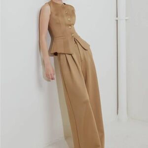 Elegant Tan Women's Jumpsuit